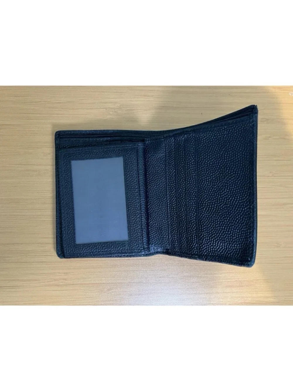 Salvatore Ferragamo Black Men's Bifold Wallet Logo Folding Credit Card ID